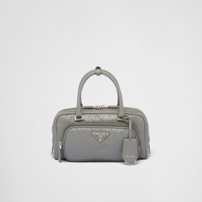 Prada Antique nappa leather multi-pocket top-handle bag - Slate Gray