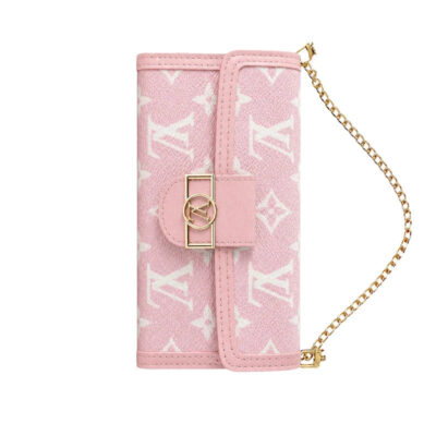 Luxury LV Phone Case with Flip Walle for iPhone 12-18 Pro & Pro Max