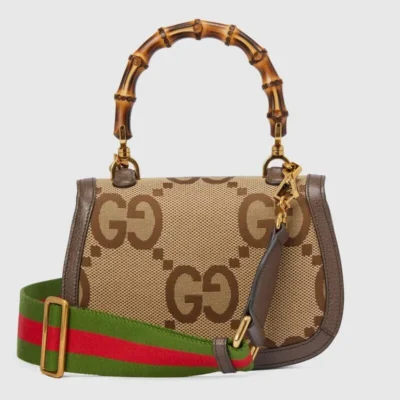 Small Bamboo Bag with Super Double G No.675797 UKMDT 2570