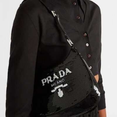 Prada Cleo Sequinned Bag