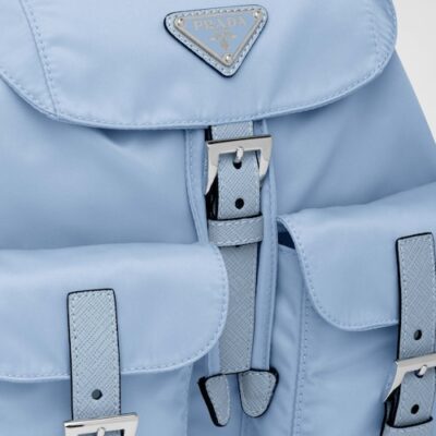 Prada Re-Nylon 浅蓝色 小号双肩包