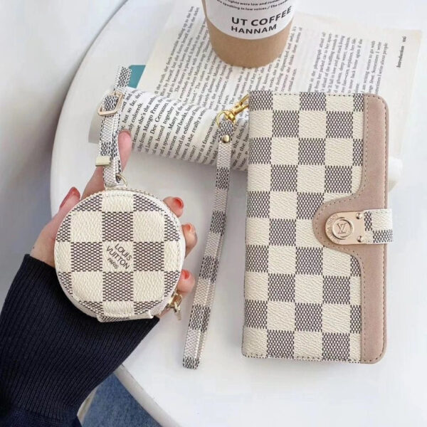 7a637844 Luxury GG LV BUR iPhone & AirPods Case with Card Holder