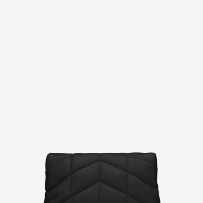 YSL Puffer Small Pouch in Quilted Lambskin