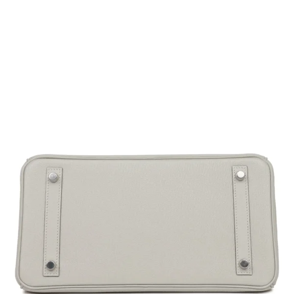 Hermès Special Order (HSS) Birkin 30 Gris Perle Verso Chevre Brushed Palladium Hardware