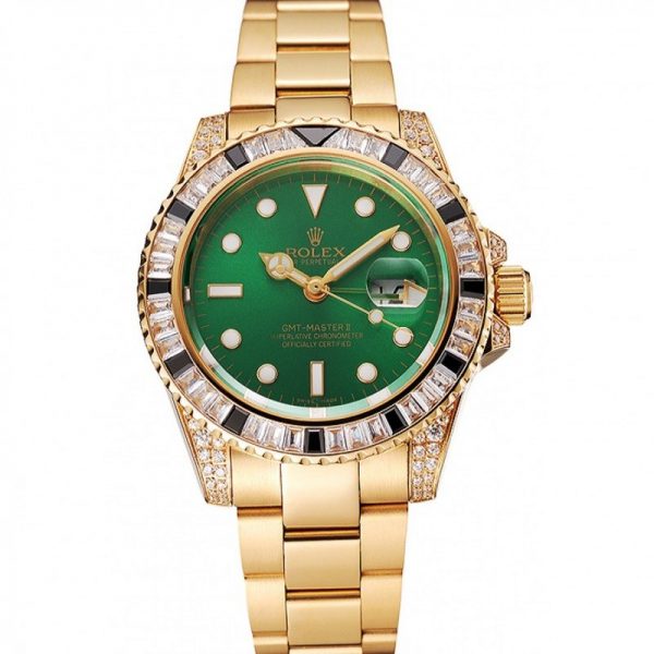 ساعة رجالية Rolex GMT Master II 1453748 أخضر Dail
