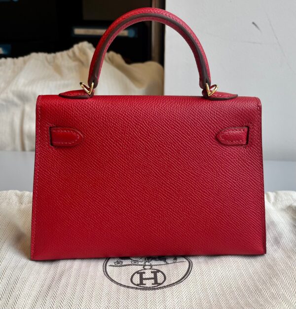 Hermès Kelly Sellier 20 Rouge Piment Epsom Gold Hardware