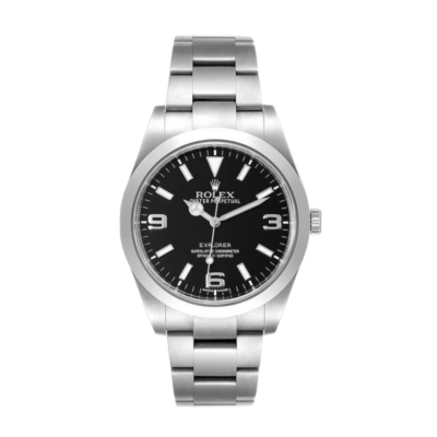 Rolex Explorer m214270-0003 40MM Black Dial Silver-tone Case