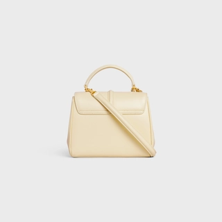 MINI 16 IN SATINATED CALFSKIN SOFT YELLOW