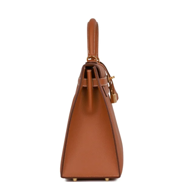 Hermès Kelly Sellier 32 Gold Epsom Gold Hardware