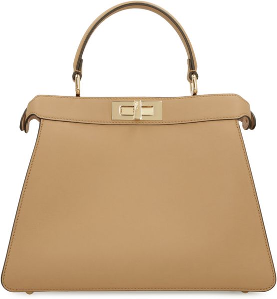 حقيبة حمل Fendi شعار Detailed بمقبض علوي
