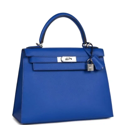 7cb52cdba7d15bf184d83e32fccebe7f Hermès Bleu Royal Epsom Sellier Kelly 28cm Palladium Hardware