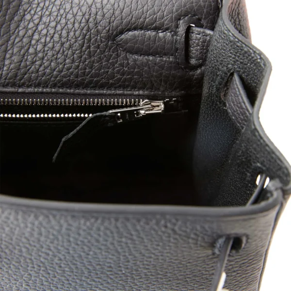 7d7bbd56ef92f12afdce5c188bfa150d Hermès Kelly Retourne 25 Black Togo Palladium Hardware
