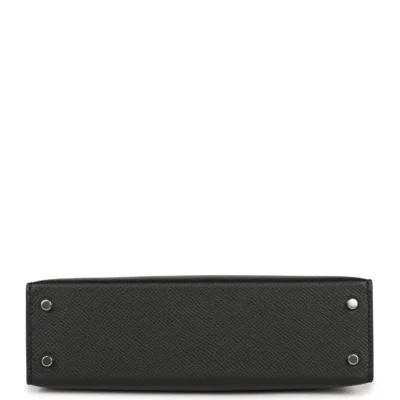 7e5301214b09ba4bddc0bb960a90d57e Hermès Kelly Sellier 20 Black Epsom Palladium Hardware