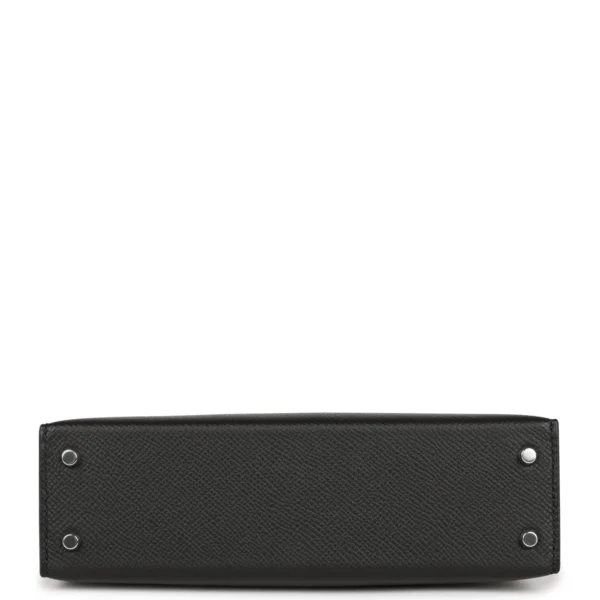 7e5301214b09ba4bddc0bb960a90d57e Hermès Kelly Sellier 20 Black Epsom Palladium Hardware