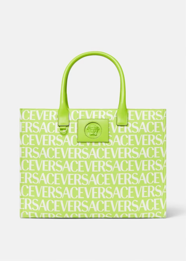 VERSACE ALLOVER LARGE TOTE BAG