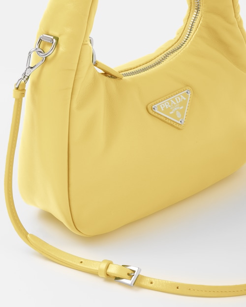 7ebe33e01852197bd453a1980ebf61f5 Prada Soft padded nappa leather mini-bag - Citron Green