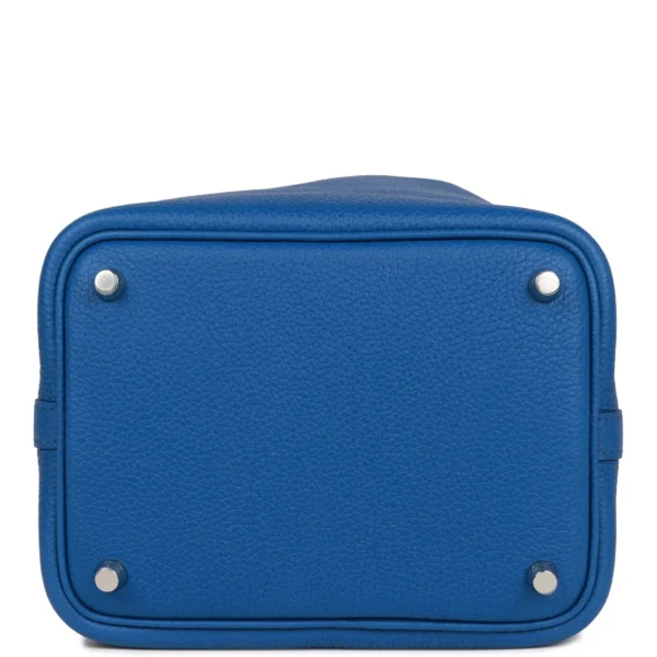 Hermès Picotin Lock 18 Bleu France Clemence Palladium Hardware
