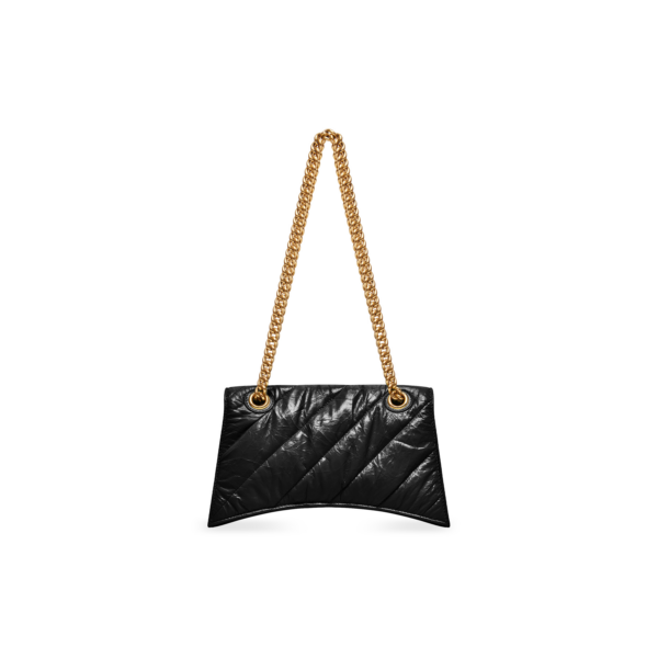 WOMEN'S CRUSH SMALL CHAIN BAG QUILTED IN BLACK