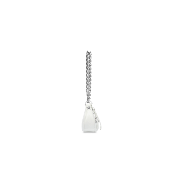 WOMEN'S LE CAGOLE XS SHOULDER BAG WITH CHAIN IN OPTIC WHITE