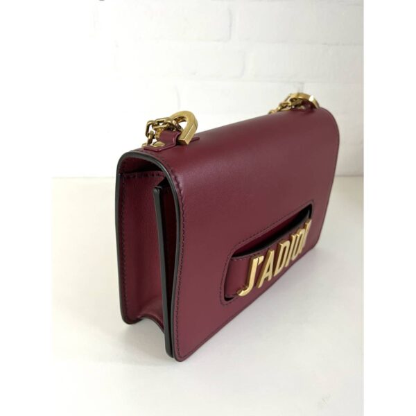 حقيبة يد Dior J'adior Mongolian Lamb Burgundy بلون Mongolian Lamb