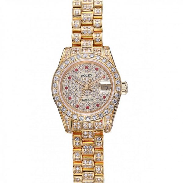 Rolex Datejust 622024 White Dail Women Watch