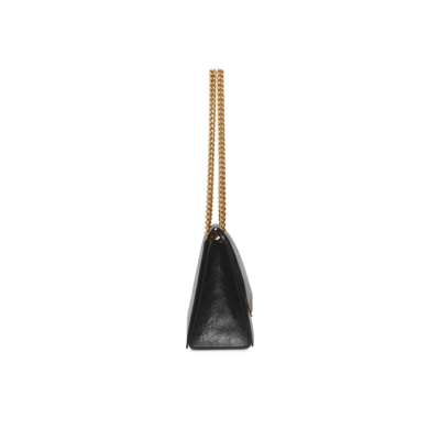 WOMEN'S CRUSH MEDIUM CHAIN BAG IN BLACK