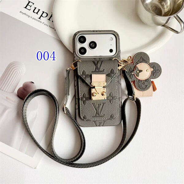 826C10F79DCC820B50C0E041917F67D7 Luxury Monogram Crossbody iPhone Case with Detachable Wallet 13-18 Pro & Pro Max