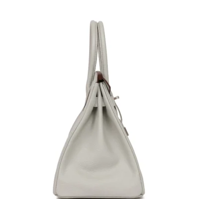 Hermès Special Order (HSS) Birkin 30 Gris Perle Verso Chevre Brushed Palladium Hardware