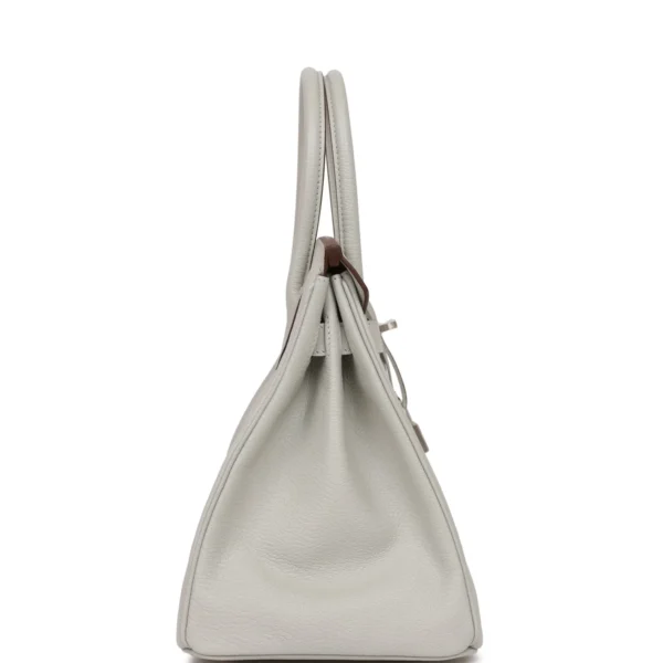 Hermès Special Order (HSS) Birkin 30 Gris Perle Verso Chevre Brushed Palladium Hardware