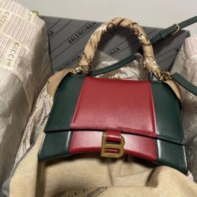 Balenciaga x Gucci The Hacker Project Small Hourglass Bag Red