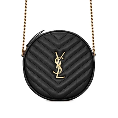 831e1ab4db7ddff1d210a4be3be5801e YSL Vinyle Round Camera Bag in Chevron-Quilted Grain de Poudre Embossed Leather