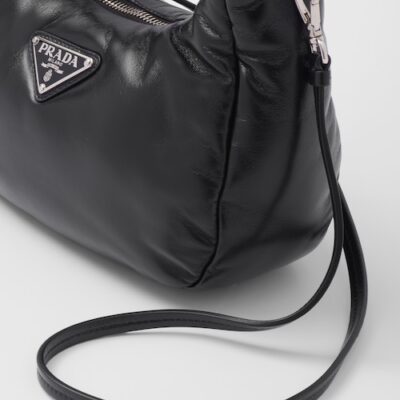 Prada Soft padded nappa leather mini-bag - Black
