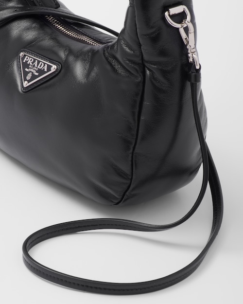 Prada Soft padded nappa leather mini-bag - Black