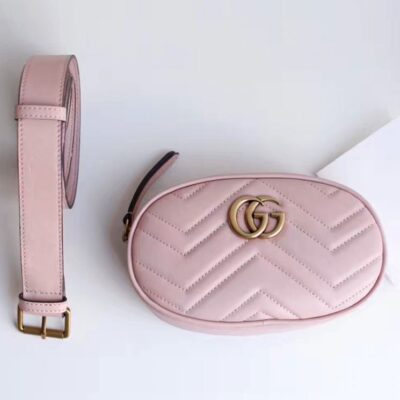 Gucci GG Marmont Matelasse Leather Belt Bag 476434
