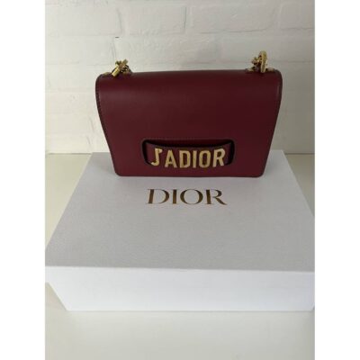 حقيبة يد Dior J'adior Mongolian Lamb Burgundy بلون Mongolian Lamb