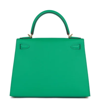 Hermès Kelly Sellier 28 Vert Jade Epsom Gold Hardware