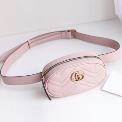 Gucci GG Marmont Matelasse Leather Belt Bag 476434