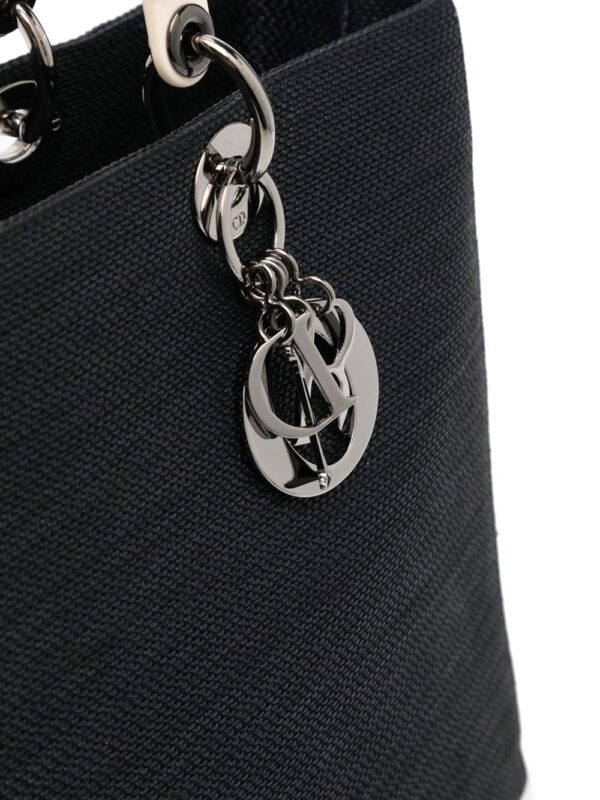 Christian Dior Cannage logo lettering tote