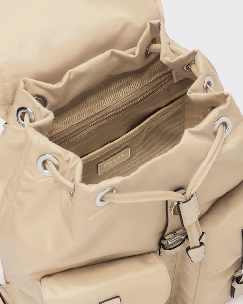 84f8a684fb9c3d9f3158e10bb764db3f Prada Small Re-Nylon backpack - Desert Beige