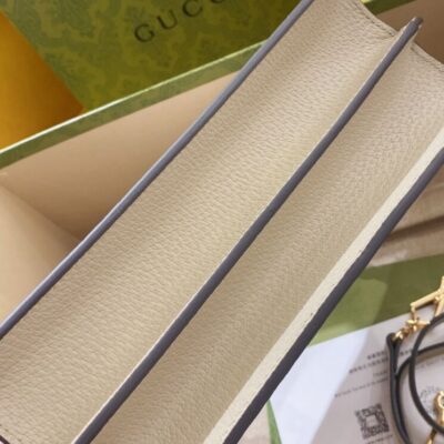 Gucci Ophidia Small GG Top Handle Bag Cream