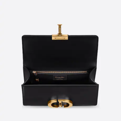30 MONTAIGNE BAG Black Box Calfskin