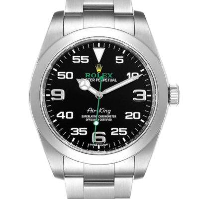 Rolex Air-king m116900-0001 40MM Black Dial Silver-tone Case