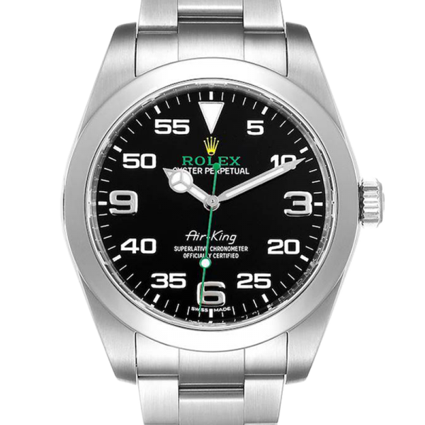 Rolex Air-king m116900-0001 40MM Black Dial Silver-tone Case