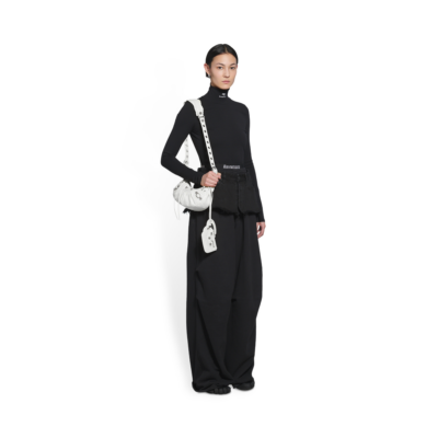 WOMEN'S LE CAGOLE XS SHOULDER BAG IN WHITE