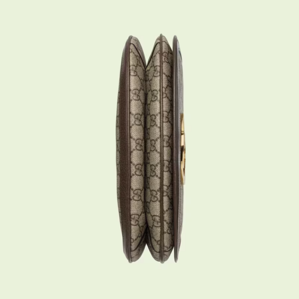Gucci Medium Shoulder Bag With Round Interlocking G 699210 Dark Coffee
