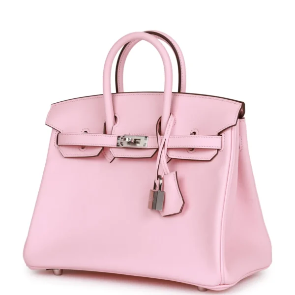 Hermès Birkin 25 Rose Sakura Swift Palladium Hardware