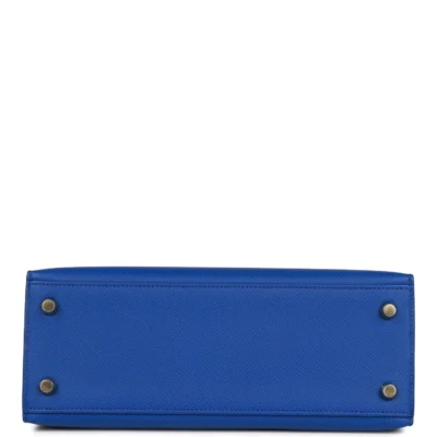 8695491096a3b5a6d6e7a380915b4973 Hermès Kelly Sellier 25 Bleu Royal Epsom Gold Hardware