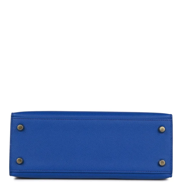 8695491096a3b5a6d6e7a380915b4973 Hermès Kelly Sellier 25 Bleu Royal Epsom Gold Hardware