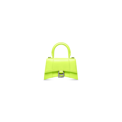 86cec842d7038a7d45db2ca8d3327cd6 WOMEN'S HOURGLASS XS HANDBAG CROCODILE EMBOSSED IN YELLOW