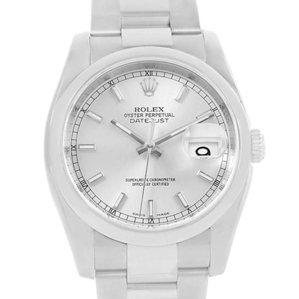 Rolex Datejust 116200SSO 36MM Silver Floral Dial Silver-tone Case